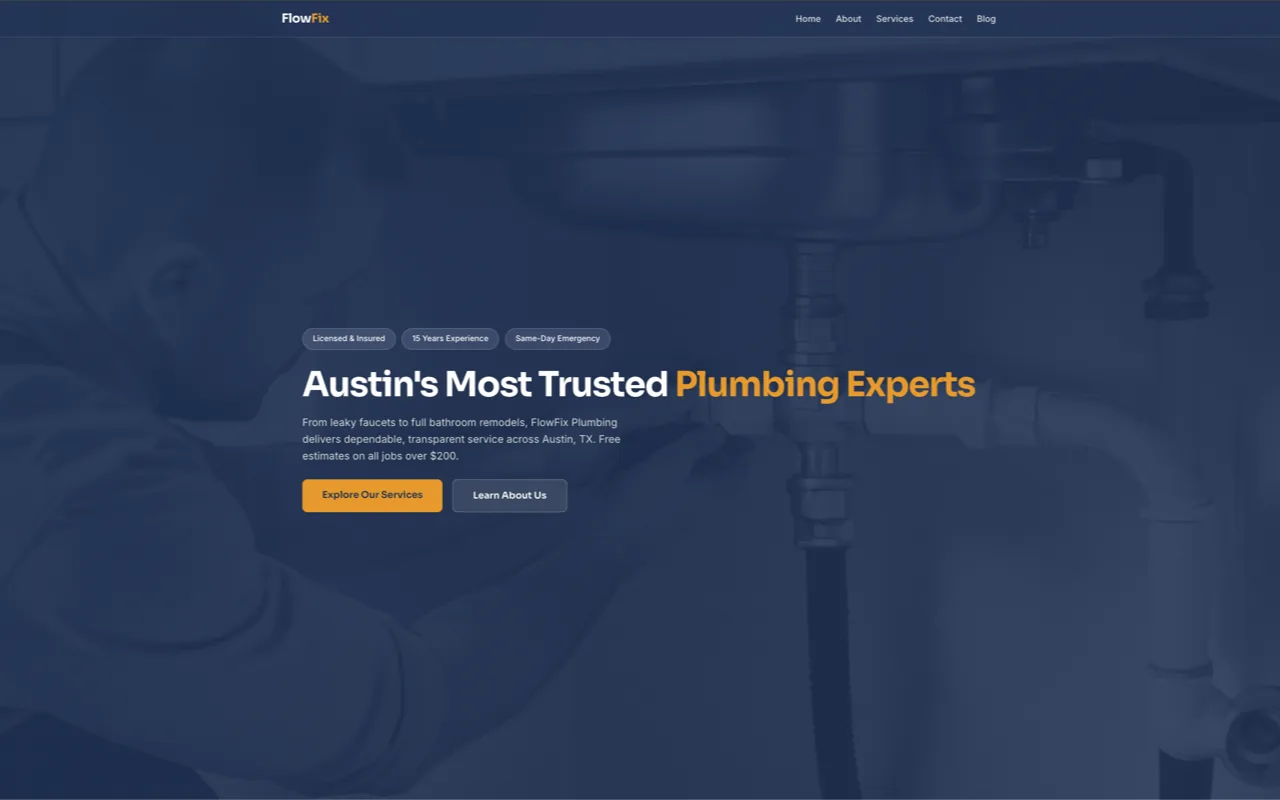 FlowFix Plumbing — built by SiteGlowUp