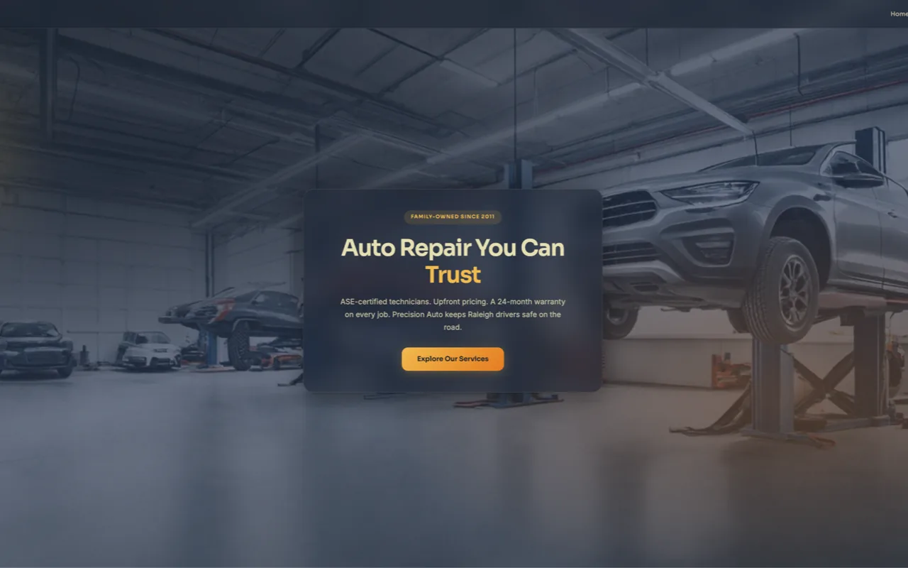Precision Auto — built by SiteGlowUp